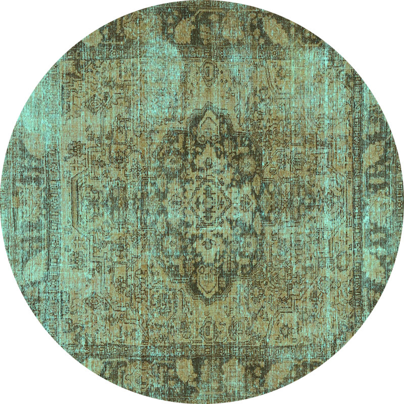 Lyrick Performance Oriental Indoor Rug, Round 7'