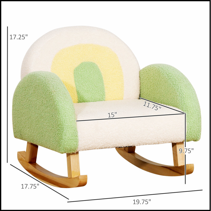 Fauteuil à bascule pour enfant Qaba
