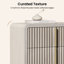 Commode cannelée moderne à 6 tiroirs avec poignées en métal, armoire à vêtements et rangement pour chambre à coucher