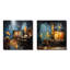 Night Jazz Serenade I - Jukeboxes, ensemble de 2 toiles d'art mural-102587297-102587301