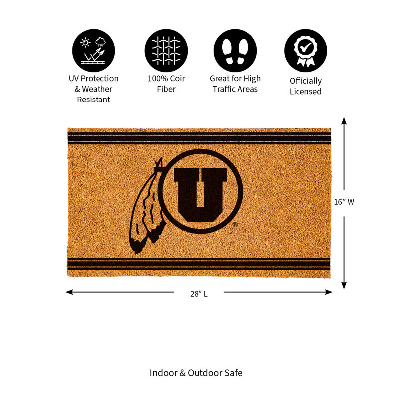 Tapis d'entrée antidérapant 28 po x 16 po