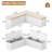 L-Shaped Corner Storage Bench With Cushioned Seating, Breakfast Nook Benches With Hidden Storage, White-96618500