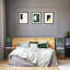 Modern Soft Cotton Fabric Lamp Shade with Shiny Foil Floral Decoration-999639885