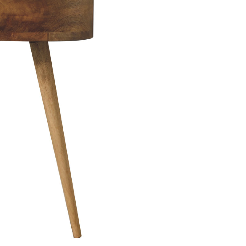 Noisette 40cm W Solid Wood Bedside Table