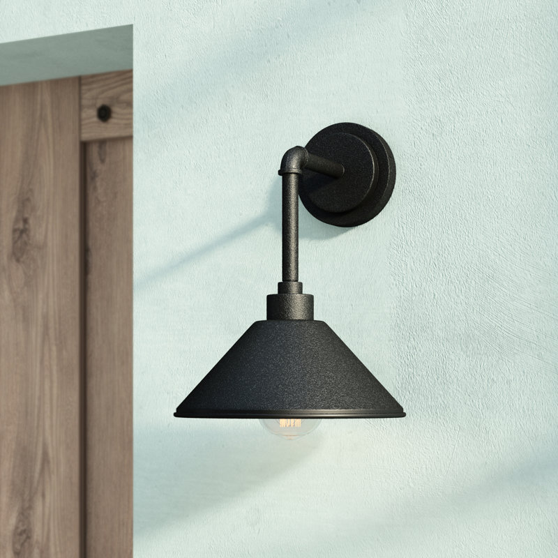 Estrela 1-Light Dimmable Galvanized Metal Barn Light