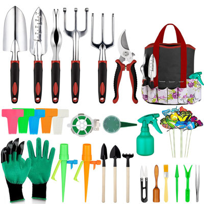 Ensemble d'outils de jardin en aluminium