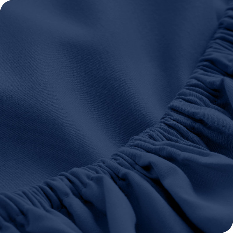 Drap-housse à double poche, Bleu, Drap-housse de taille très grand