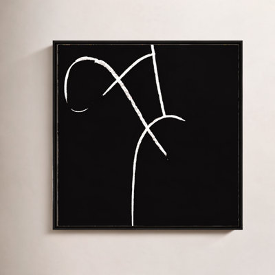 Swooping Lines - Floater Frame Painting on Canvas