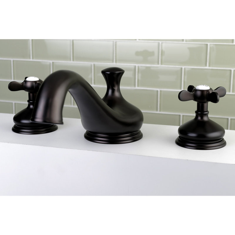 Kingston Brass Essex Two-Handle 3-Hole Deck Mount Roman Tub Faucet, Oil Rubbed Bronze