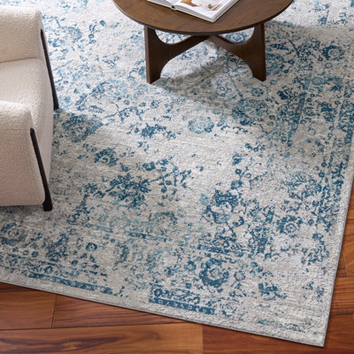 Oriental Grey/Blue/Ivory Rug