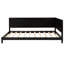 Lit de jour double en bois pleine grandeur, style Mid-Century moderne classique, avec accoudoirs et pour une maison confortable, design classique, bois, inclus-1879514470-1879514471