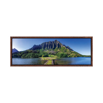 Kualoa Fishpond Pano 1 Piece Panoramic Wall Art on Canvas