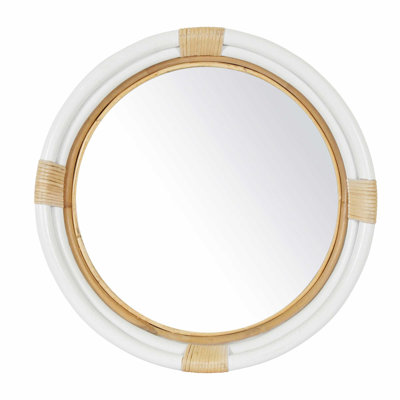 Michael Round Rattan Mirror