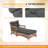  Outdoor Polyester Tufted Chaise Lounge Cushion-1806773553