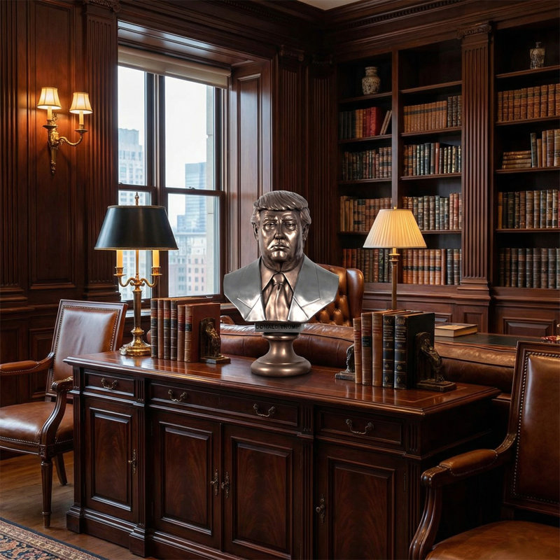 Donald Trump Bust Bronzed