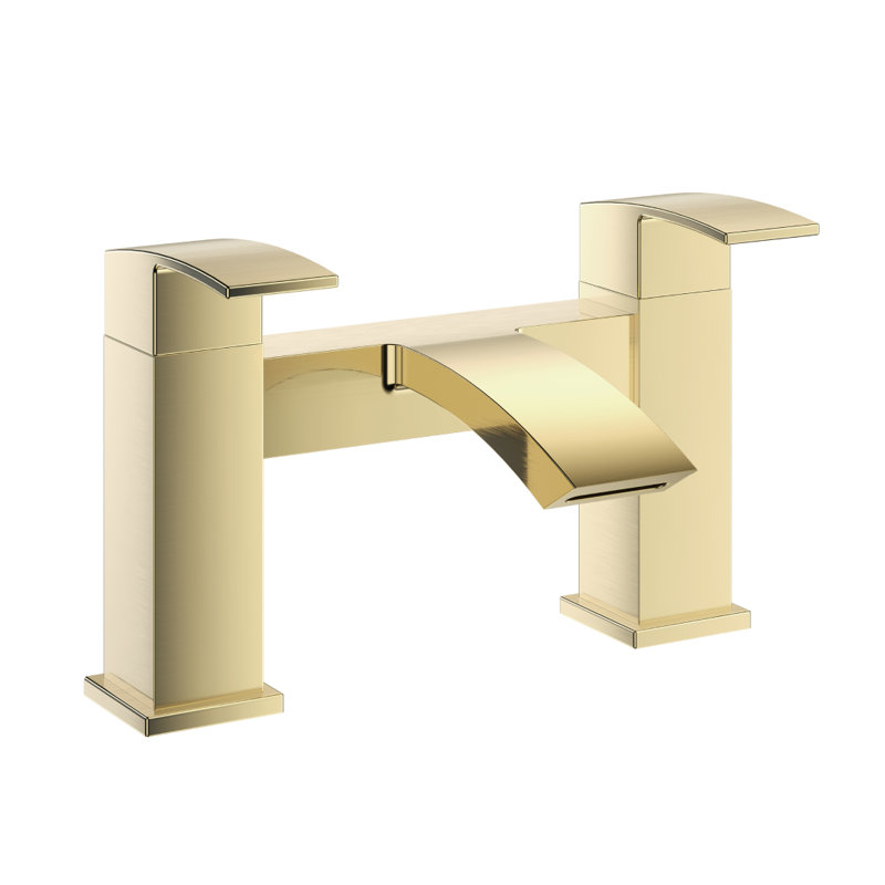 VeeBath Trace Bath Filler Mixer Tap, Brushed Brass