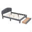 Lit plateforme tapissier Teddy