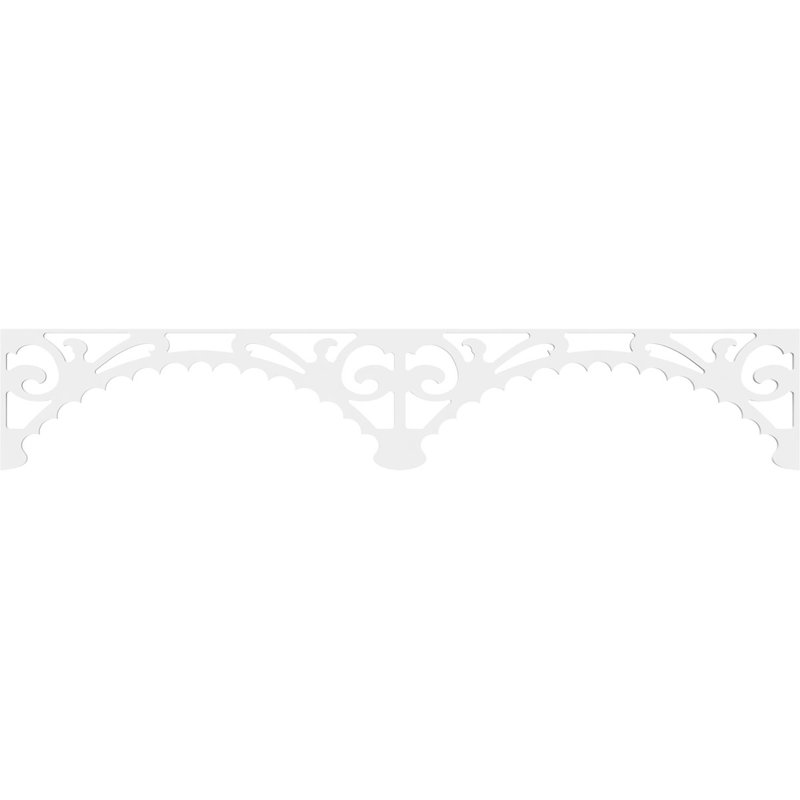 Garniture de sol en PVC de qualité architecturale H 8 po x P 5/8 po x L 48 po Genova, H 8 po x L 48 po x P 0,63 po