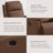 Shamelia 30" W Faux Leather Swivel Glider Recliner-1327431067