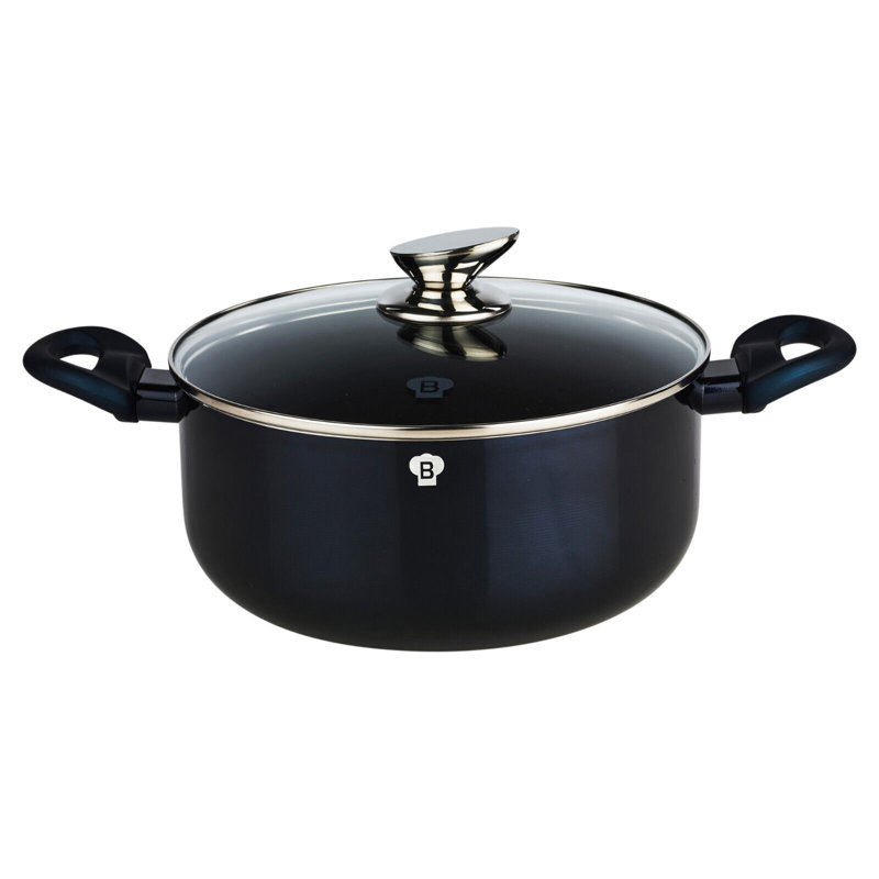9 - Piece Non-Stick Aluminum Cookware Set, Aquamarine