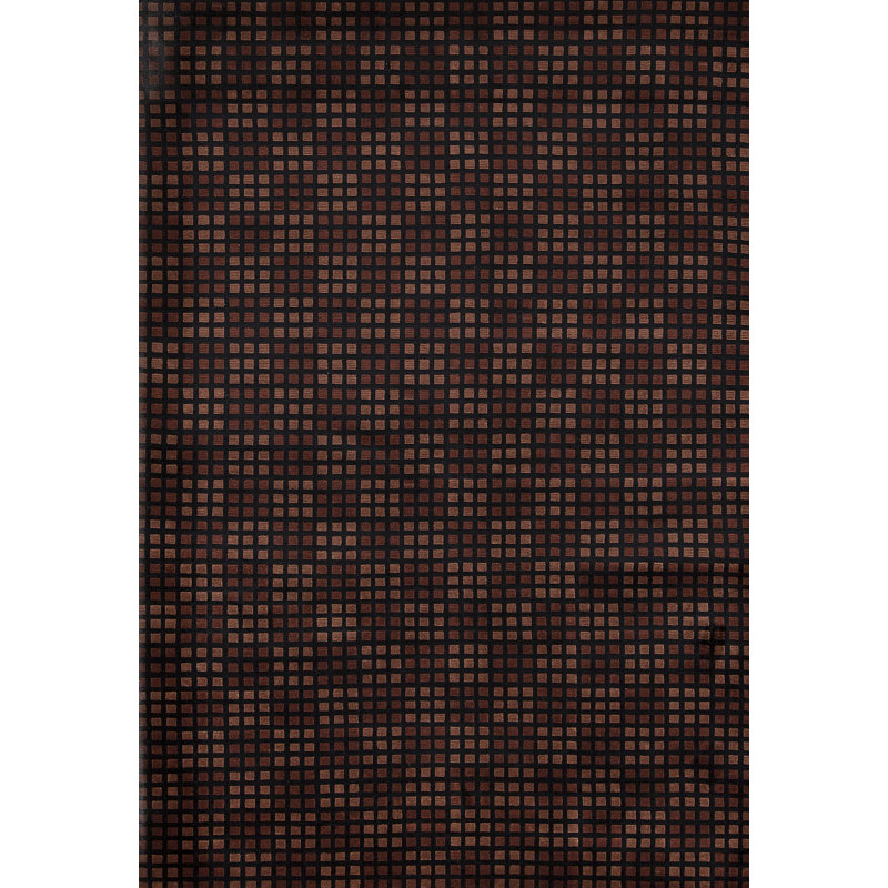 Hand-Knotted High-Quality Black and Brown Area Rug