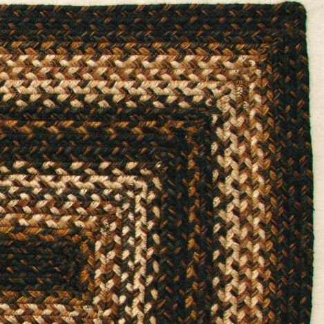 Tapis d'escalier Kimpel, Noir/crème, Rectangle 8 po x 2 pi 4 po