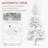 9ft Tall Artificial White Christmas Tree-577556736