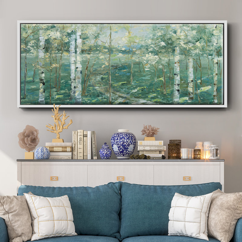 Meadow Light- Framed Canvas, 20" H x 50" W