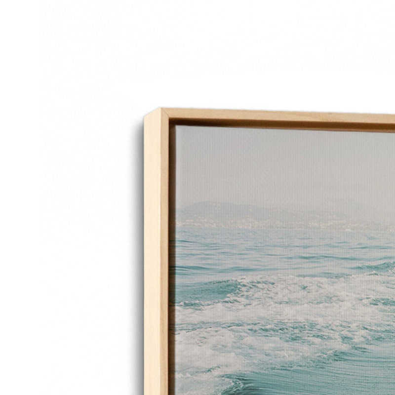 Ocean Trails Canvas Print, American Maple Framed, 32.75" H x 48.75" W x 1.75" D, 1