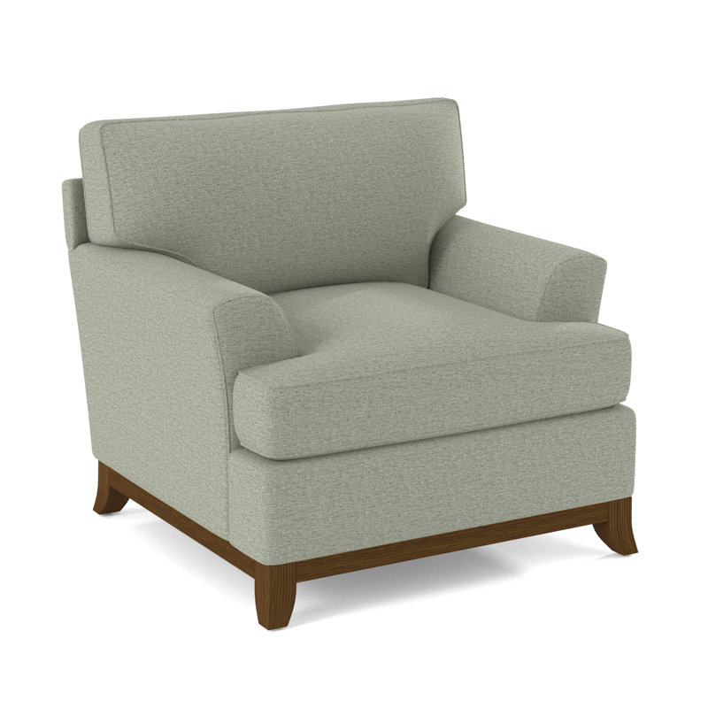 Oaks Way Armchair, Havana, White Performance Fabric; 0851-94