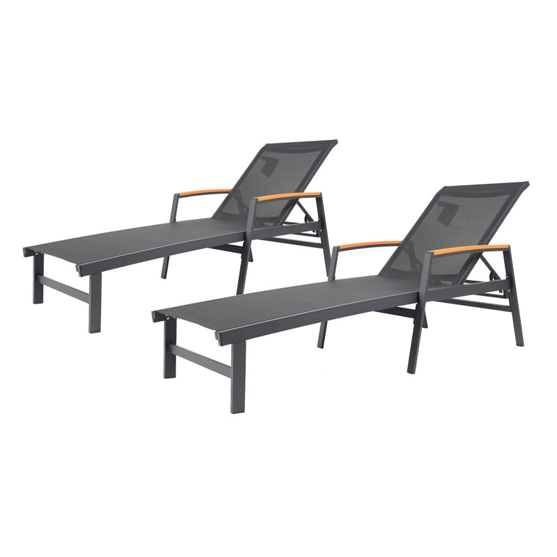 OAXTON CHAISE LOUNGE (62753.00BBLKMP2), 2, Black