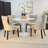 Elegant Tan 35" Dining Chair with Wingback Comfort-1578553504-1526530253