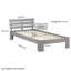 Mirielle Solid Wood Bed-60585435-60585436