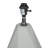 Vazquez Cement Stone Geometric Gray Table Lamp with Drum Shade