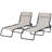 Folding Chaise Lounge Pool Chair Set Of 2, Patio Sun Tanning Chair, Outdoor Lounge Chair With 4-Position Reclining Back, Breathable Mesh Seat For Beach, Yard, Patio-1910233232