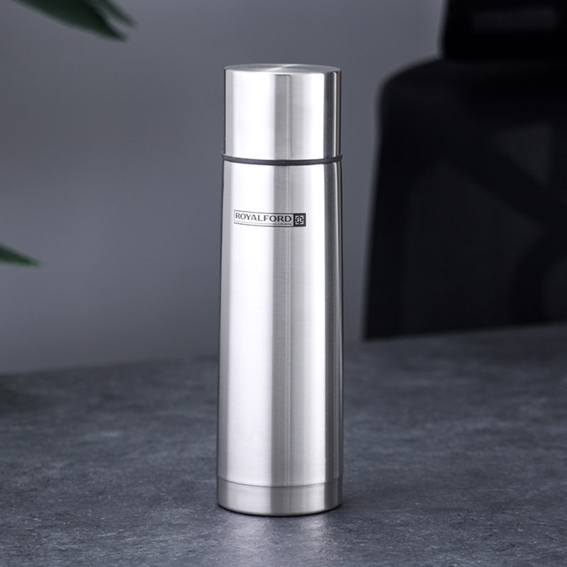 Royalford Stainless Steel Vacuum Water Bottle, 8.5cm H x 8.5cm W x 8.5cm D