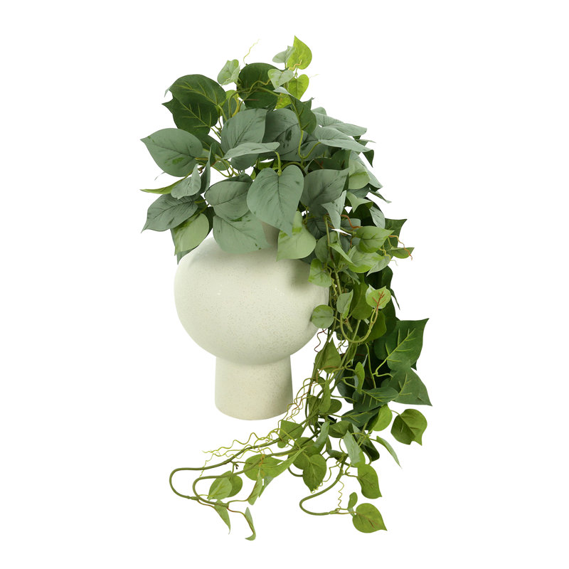 Ringold 21'' Faux Ivy Plant in Ceramic Vase