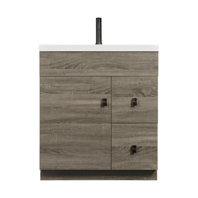 LUXO MARBRE - ECO 3122MAG B Free Standing Melamine Vanity Including Sink