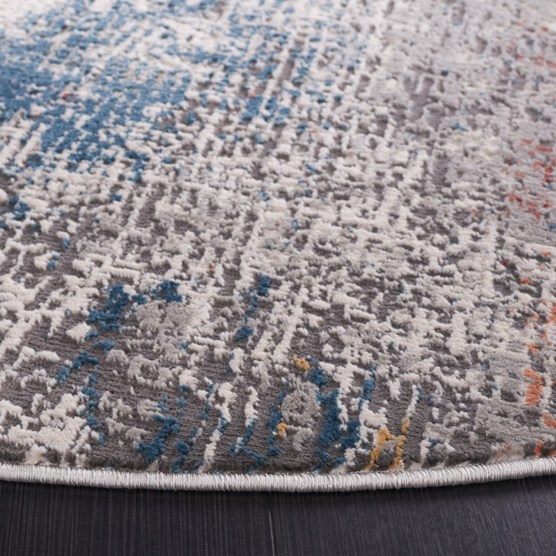 Kulig Performance Abstract Rug, Round 6'7"