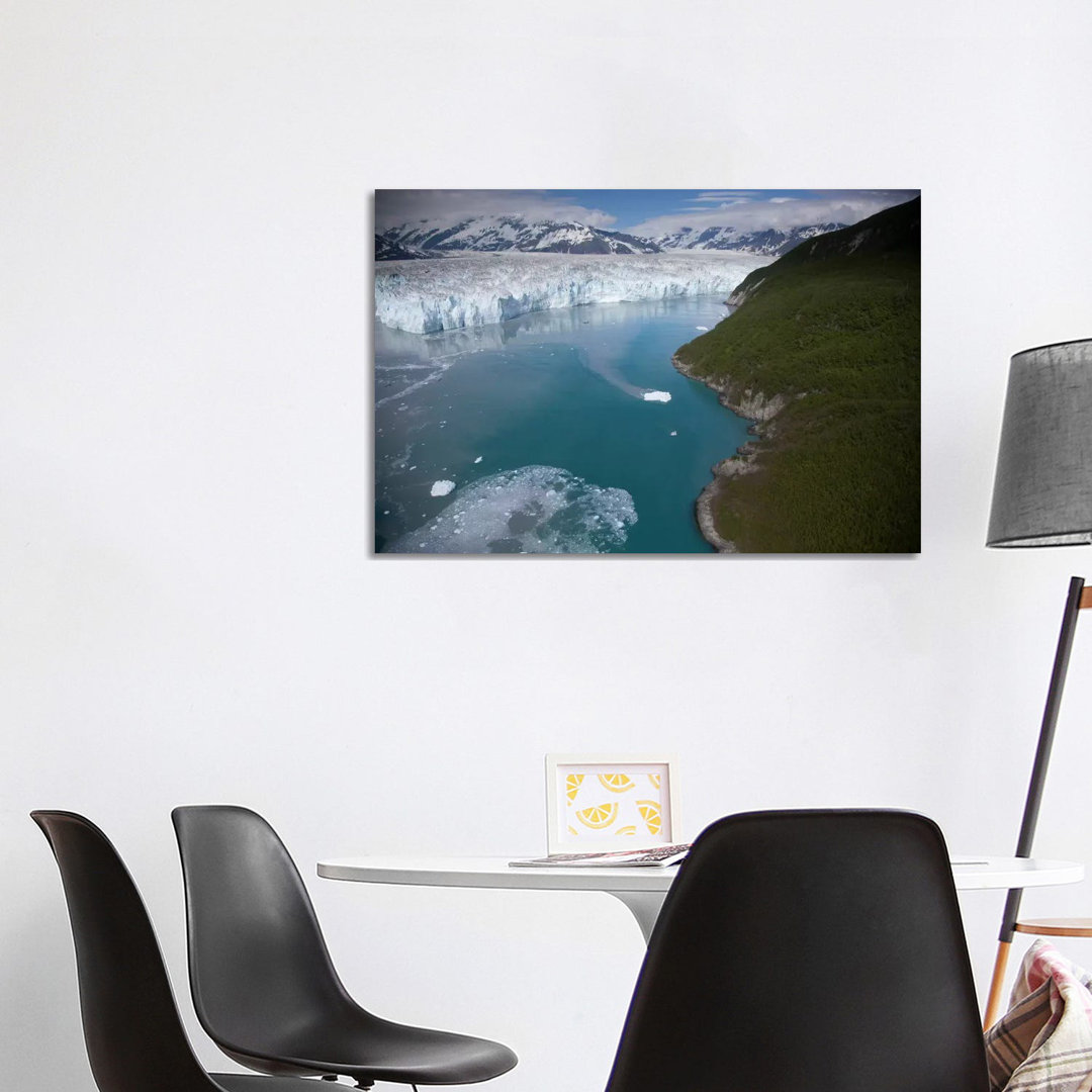 Hubbard Glacier Encroaching On Gilbert Point, Wrangell-St. Elias National Park, Alaska by Matthias Breiter - Wrapped Canvas Print
