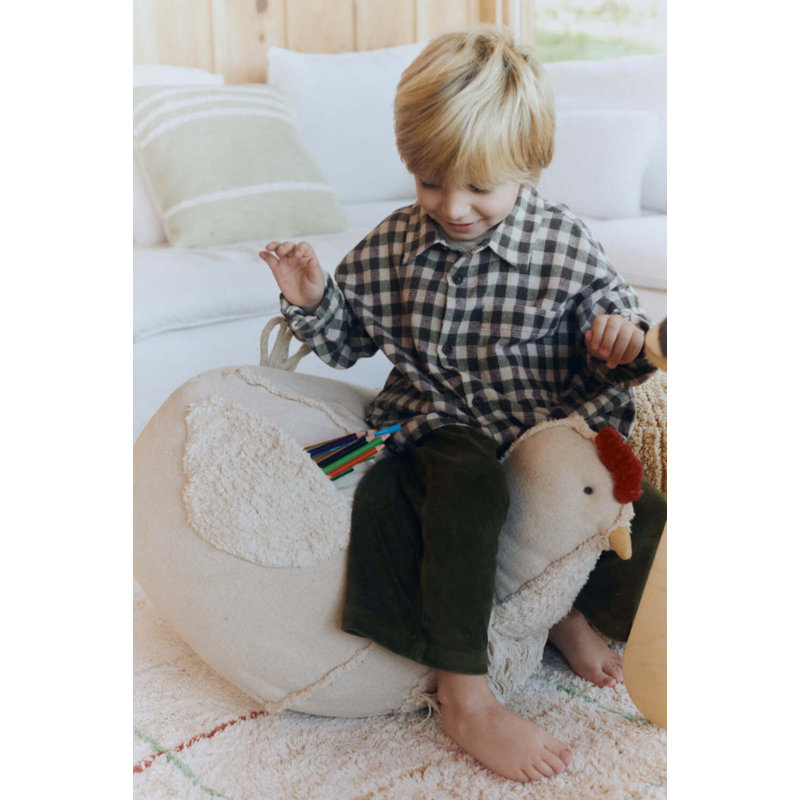 Growing Up On A Farm Novelty Pouf