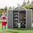 6 ft. W x 4 ft. D Plastic Lean-To Storage Shed