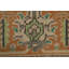 Tapis vert clair à motif géométrique traditionnel 9 x 12