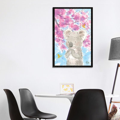 Cherry Blossom Koala by Martin Hsu - Painting on Canvas