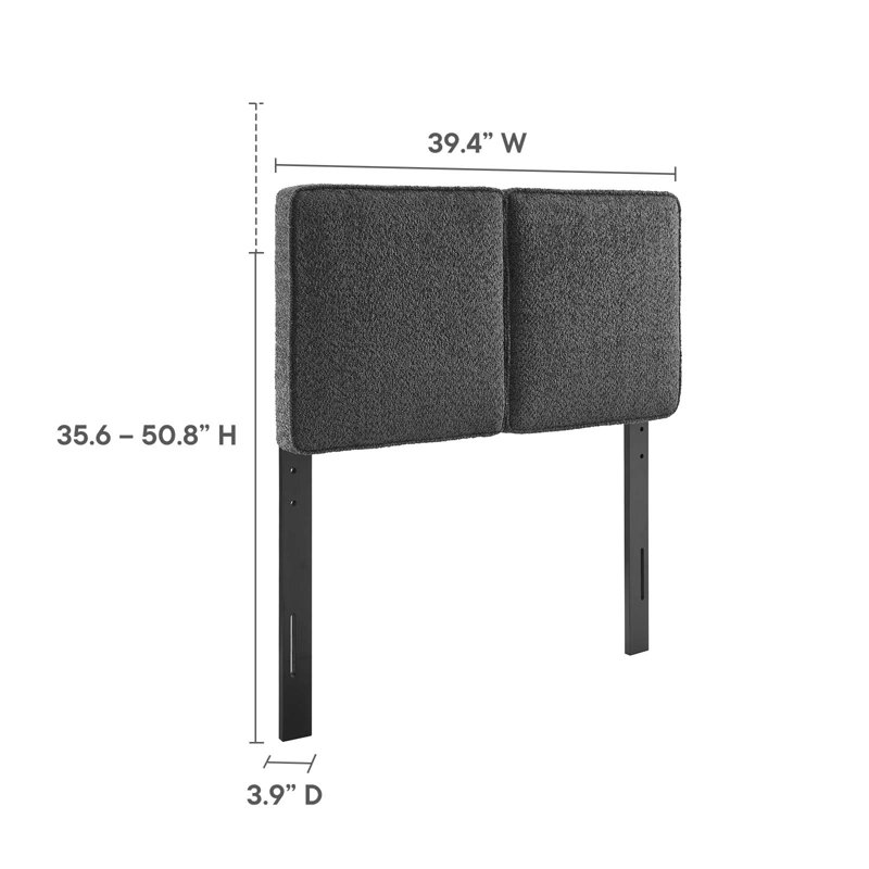 Modway Lindee Headboard, Slate, Twin