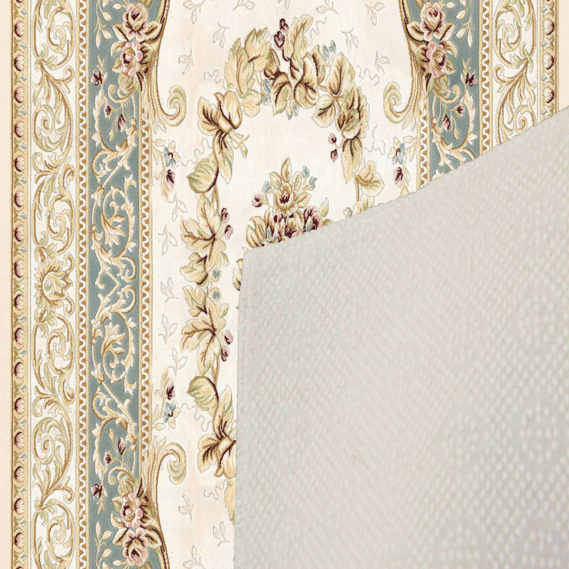Stylish Hall Carpet (3.3 x 6.6 ft), 100% Polyester, 0.3 in Pile Height | Antibacterial, Non-Slip PVC Felt Dot Underside | Machine Washable, 3D Digital Print, Durable & Easy to Clean | Perfect for Entryway & Living Areas