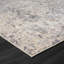Tapis floral en polypropylène / polyester tissé à la machine Hayat en gris / beige / bleu-2070307422