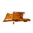 Outdoor Or Indoor Wood Adirondack Chair, Foldable, OAK