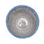Ensemble de 2 pots de fleurs en céramique avec trou de drainage, jardinière moderne de 8 po pour patio, jardin, rebord de fenêtre - blanc bleu-1100208312
