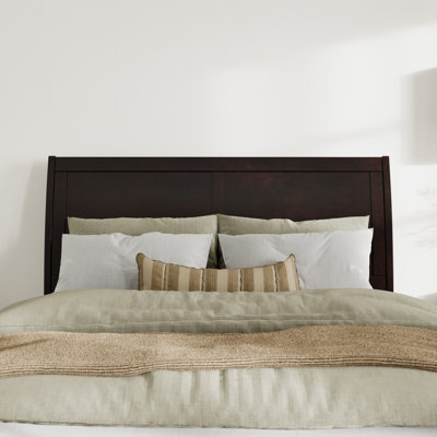 Lampley Solid Wood Sleigh Headboard